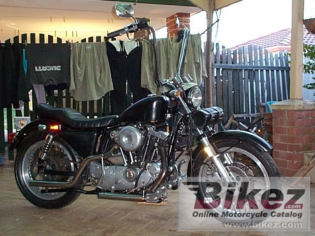 Big E-Mans Ride xlh 1000 sportster picture and wallpaper from Bikez.com